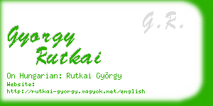 gyorgy rutkai business card
